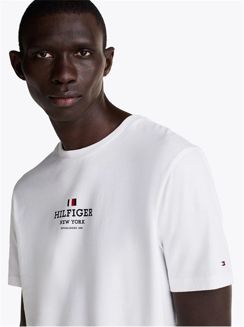 t-shirt man white TOMMY HILFIGER | MW0MW38980YBR